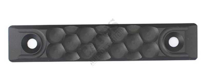 Airsoft krytka na Keymod/M-lok lištu RS CNC krátka Metal Čierna Typ HC 