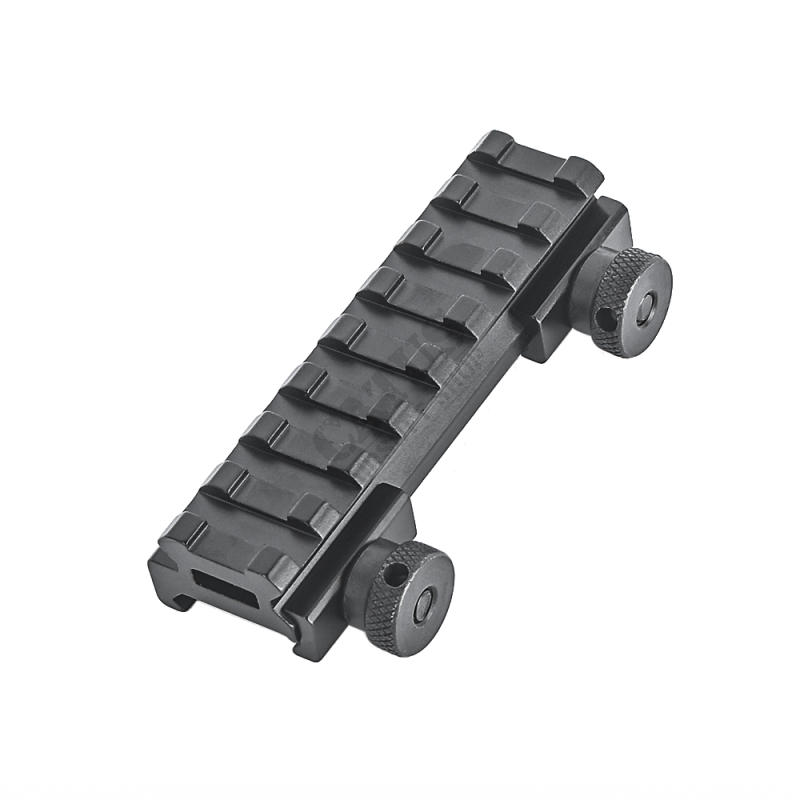 Airsoft rail mount 0,5 Inch 8 slot Metal Fekete 