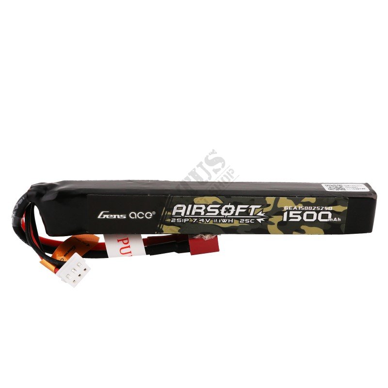 Airsoft battery LiPo 7,4V 1500mAh 25C Deans T Gens Ace  