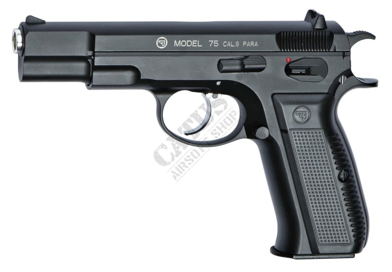 ASG GBB CZ 75D Metal slide Green Gas airsoft pisztoly Fekete 