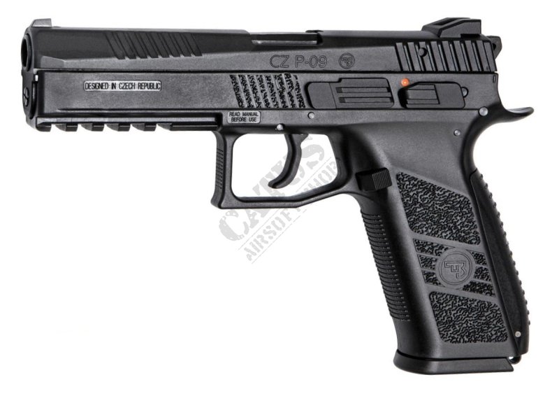 ASG GBB CZ P-09 Metal Version Green Gas airsoft pisztoly Fekete 