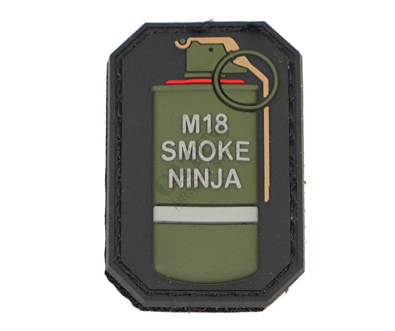 Patch M18 Smoke Ninja PVC EMERSON Olajbogyó-Piros 