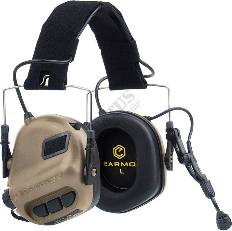 M32 Tactical Communication Hearing Protector Earmor Coyote Brown 