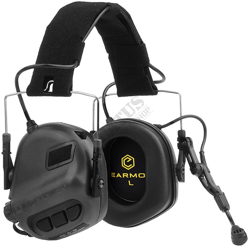 M32 Tactical Communication Hearing Protector Earmor Fekete 