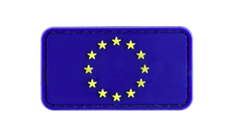 Tépőzáras tapasz 3D EU zászló Kék 